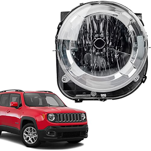 Conjunto De Faros Delanteros Fione Compatible Con Jeep Reneg