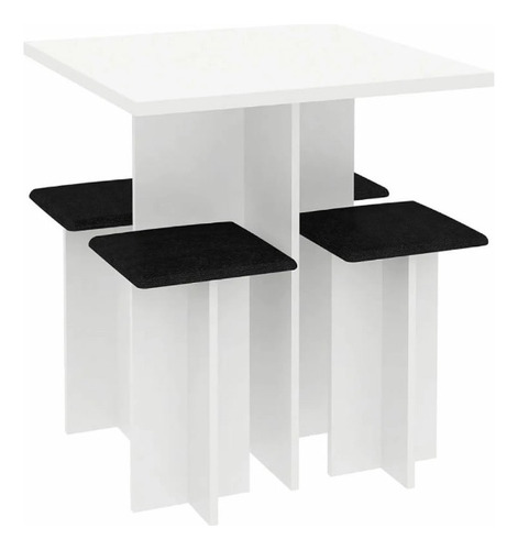 Juego De Comedor Mesa Con 4 Sillas Banquetas