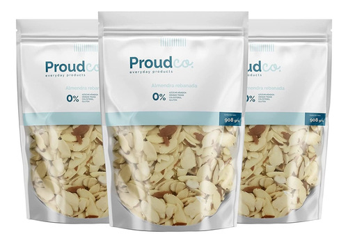 Almendras Rebanadas Selectas Con Cascara 908g Pasteurizadas