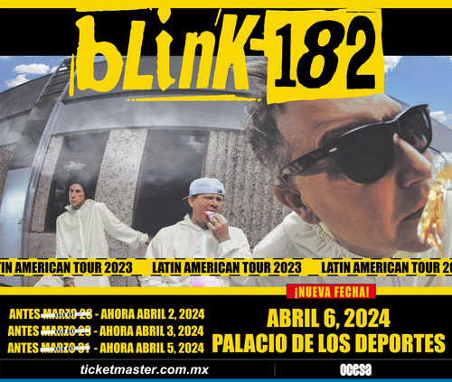 Blink 182 Palacio De Los S Deportes 