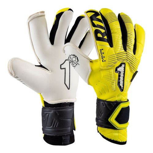 Imagen 1 de 7 de Guante De Portero Rinat Egotiko Stellar Pro Amarillo Blanco