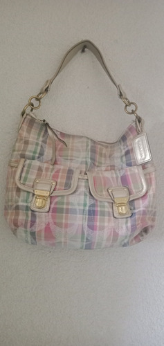 Bolsa Coach Multi Color Usada 