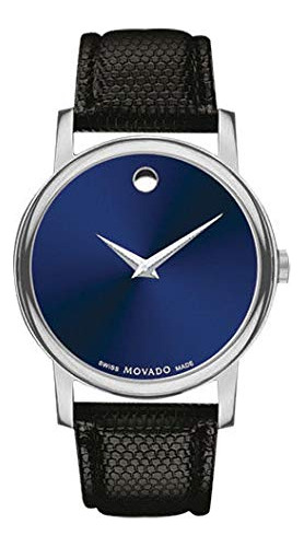 Museo Movado - Reloj Suizo Para Hombre Esfera Azul Correa De