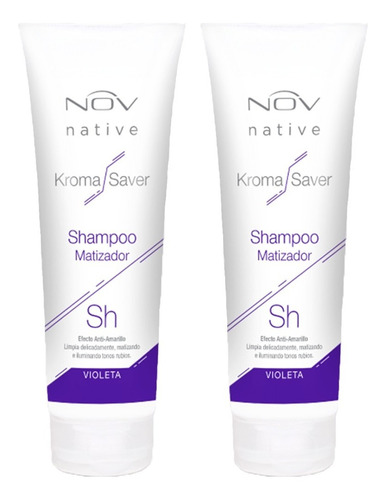 Shampoo Matizador Violeta Nov Kroma Saver 250ml X2