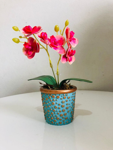 Arranjo De Orquídeas Permanentes Vaso Cerâmica, Varias Cores | MercadoLivre