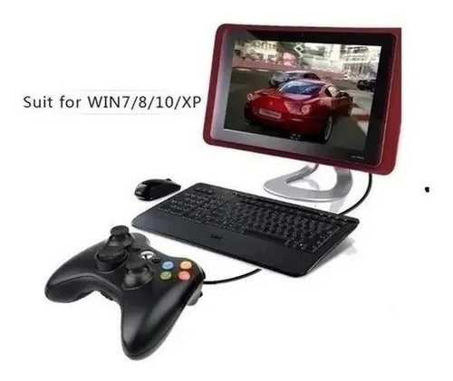Imagen 3 de 3 de Joystick Mando Control Xbox 360 Pc Cable Alternativo Nuevo