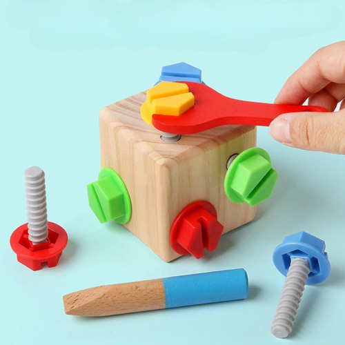 Nuevo Juego De Herramientas De Madera Diy Tuerca Ensamblaje