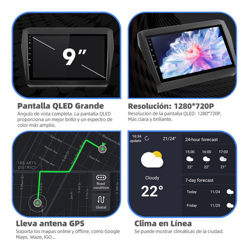 Estéreo 4+64g Carplay Para Suzuki Swift 2018-2024 4k Wifi6