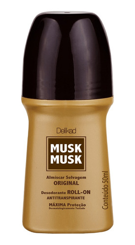 Desodorante Antitranspirante Roll-on Delikad Musk Musk 50ml