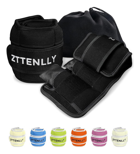 Zttenlly Pesas De Tobillo Ajustables Para Mujeres, Hombres Y