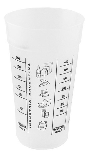 Vaso Plastico Medidor Harina,liquidos,arroz,azucar Bazar 