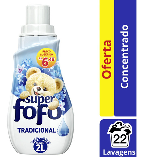 Amaciante Concentrado Tradicional 500ml Fofo