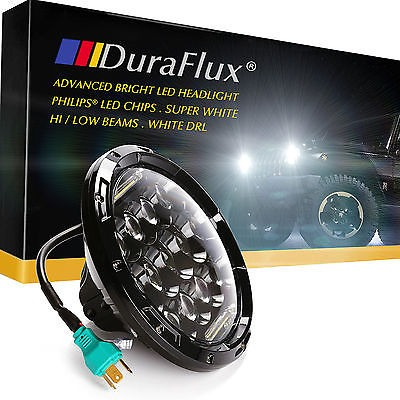 Duraflux 7  Para Jeep Wrangler Faros Led Philips Chips Hi/lo