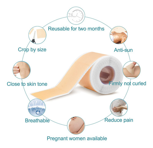 Hojas Silicona Para Eliminación Cicatrices Rollo Cinta Tiras