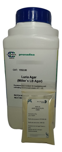 Agar Lb (luria Miller´s) Para Prepar 1 L (40g)