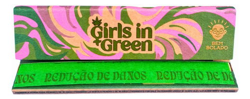 Display De Seda Bem Bolado Girls In Green King Size Brown