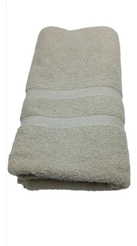 Toallon Baño Franco Valente 100% Algodón 500 Gr Color Beige Lisa