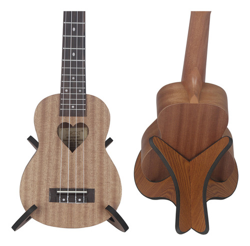 . Soporte De Guitarra De Madera Para Ukelele Portátil Y