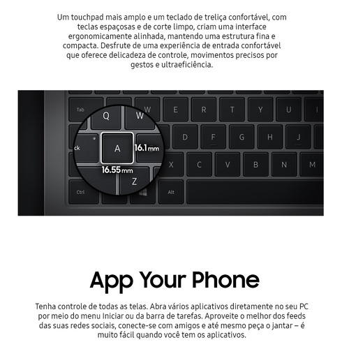 Notebook Samsung Book I5 8gb 256gb Ssd 15,6'' W11 Cor Cinza-chumbo - Excelente (Recondicionado)