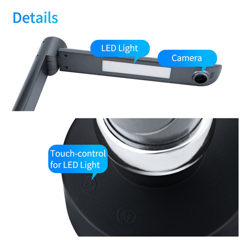 Escáner De Documentos Usb F60a Hd De 5mp, Cámara De Captura