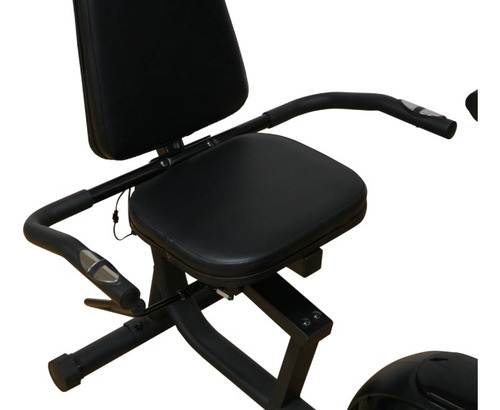 Bicicleta Ergométrica Horizontal Magnética Cor Preto E Vermelha
