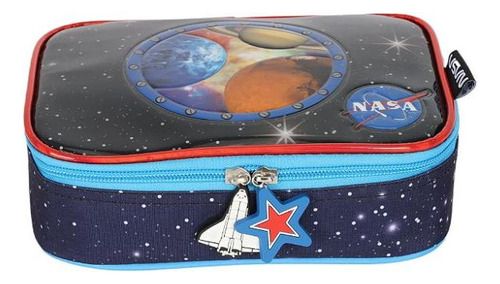 Estojo Box Baú Infantil Planetas Nasa Luxcel
