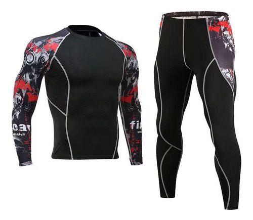 Conjunto Deportivo Hombre Impresión Stretch Licra + Playera