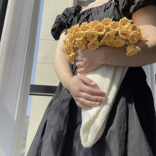 Para Diy O De Flores Hecho A Mano A Ganchillo, Manta Rosa