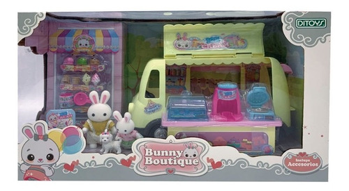 Bunny Boutique Food Truck Con Accesorios Original Ditoys 