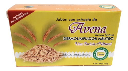 Jabón García De Avena 100% Vegano Y Ecológico.