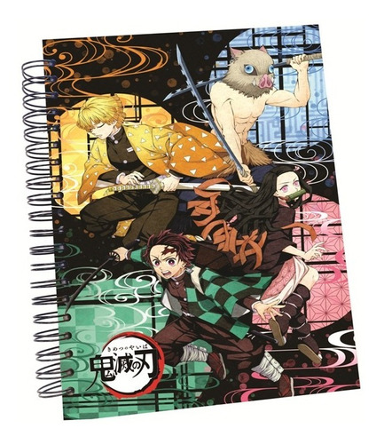 Cuaderno 7 Materias Kimetsu No Yaiba - Demon Slayer - Anime