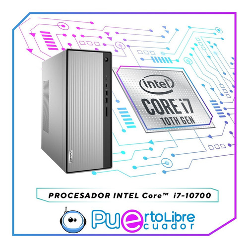 Imagen 5 de 10 de Pc Cpu Lenovo Intel Core I7 10ma 16gb Ram + 512ssd + Regalos