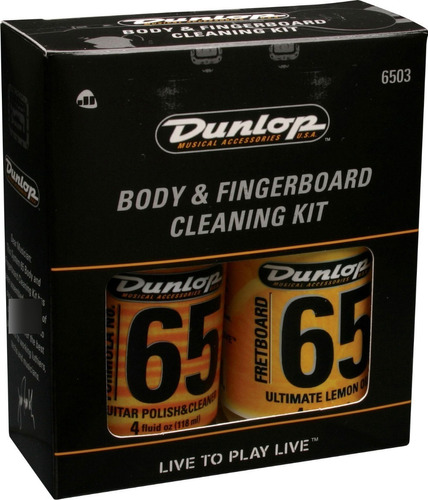 Kit Dunlop Limpeza (corpo/escala) Formula 65 C/ Flanela 6503