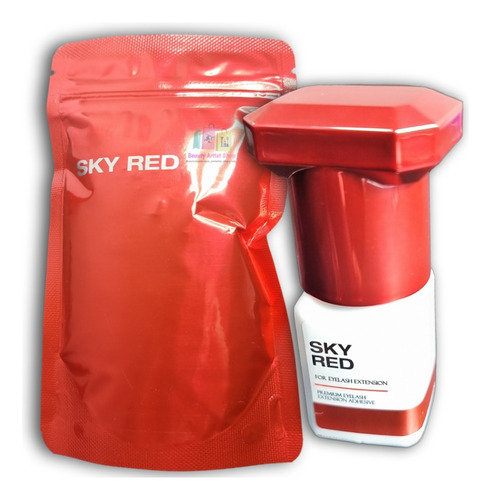 Pegamento Sky Red Extensiones De Pestañas Secado 1-2 Seg