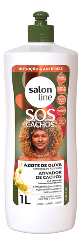 Ativador De Cachos Salon Line S.o.s Vegano Azeite Oliva 1l