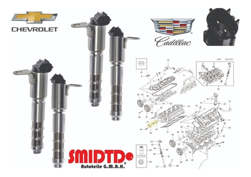 4 Valvulas Solenoides Vvt Cadillac Cts 04-15 V6 3.6 L