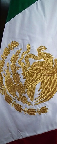 Bandera De Mexico Impresa Reglamentaria 0.90 X 1.58 M.