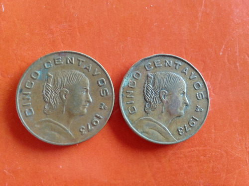 Moneda Cinco Centavos Año 1973 Josefita,variante.