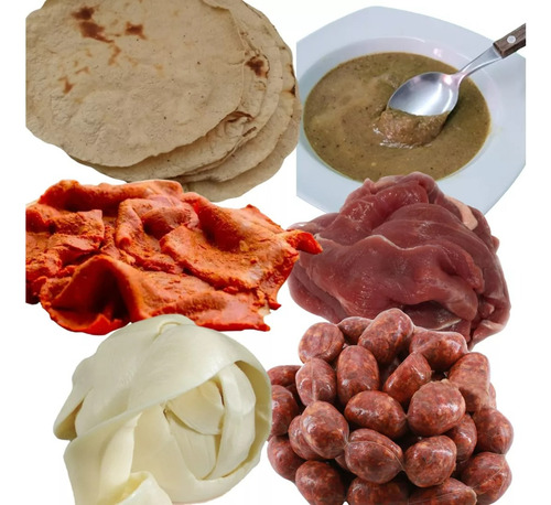 20 Tlayudas 1kg Quesillo 1/2kg Tasajo Cecina Chorizo Asiento