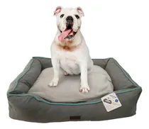 Comprar Cama Para Animales Perros Mascotas Gatos Cucha Acolchada Color Gris Diseño Liso