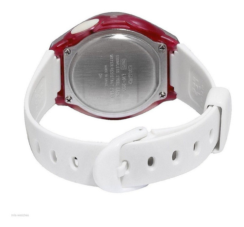Imagen 3 de 4 de Reloj Casio Lw-200-7a Unisex Blanco/rosa (pequeño)
