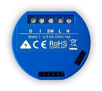 Imagen 2 de 6 de Shelly 1 - Relé Wifi Iot De 1 Canal Diseño Super Compacto!