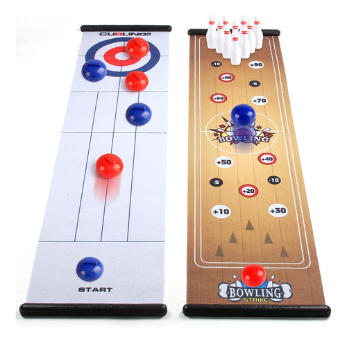 L Juego De Curling Diversión Niños Interacción Primer Juego
