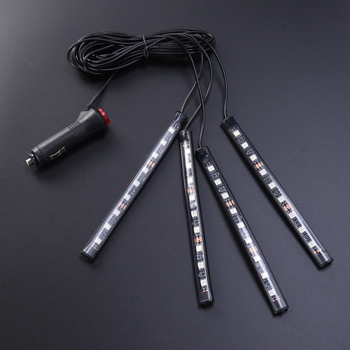 Luces De Neón Negras Para Interior De Coche, 36 Led, Tira Az