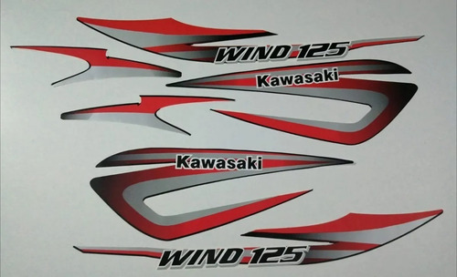 Kit Completo De Calcomanías Kawasaki Wind