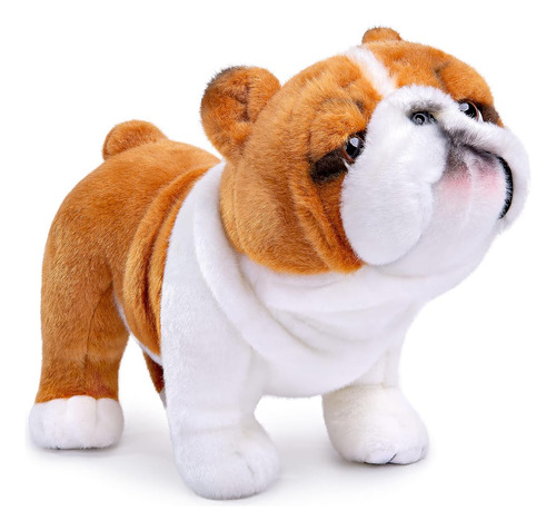 Zhongxin Made - Peluche De Bulldog Simulado: Realista Bulldo