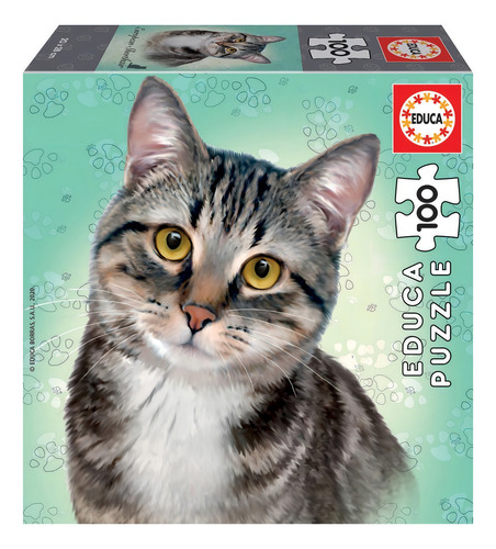 Quebra-cabeça de gato europeu de 100 peças