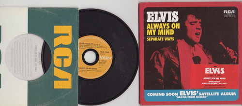 Elvis Presley - Always On My Mind Cd Single Raro Ed. Ltda