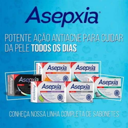 Sabonete Asepxia Enxofre Ação Anti Oleosidade - 80g 5 Unid