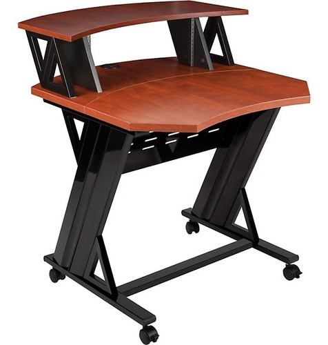 Studio Trends 30 Studio Desk With 4 Ru Rack - Cherry 